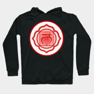 Grounded and balanced Root Chakra- Dark Grey Hoodie